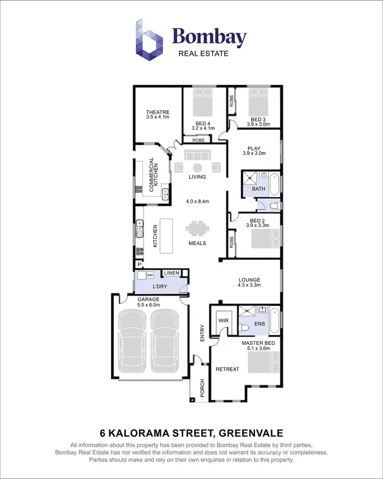 Floorplan of Homely house listing, 6 Kalorama Street, Greenvale VIC 3059