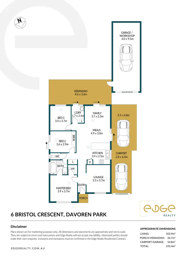 Floorplan of Homely house listing, 6 Bristol Crescent, Davoren Park SA 5113