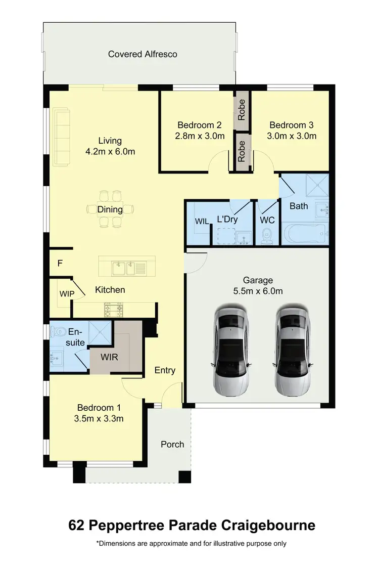 Floorplan of Homely house listing, 62 Peppertree Parade, Craigieburn VIC 3064