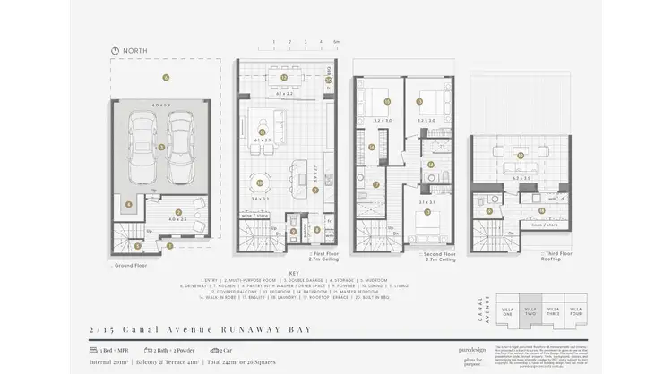 Floorplan of Homely townhouse listing, 2/15 Canal Avenue, Runaway Bay QLD 4216