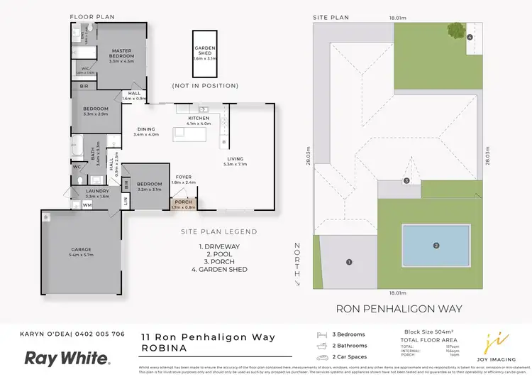Floorplan of Homely house listing, 11 Ron Penhaligon Way, Robina QLD 4226