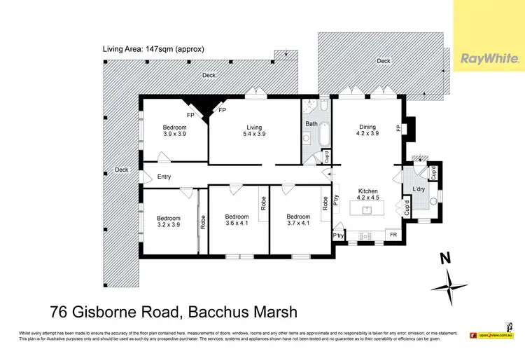 Floorplan of Homely house listing, 76 Gisborne Road, Bacchus Marsh VIC 3340