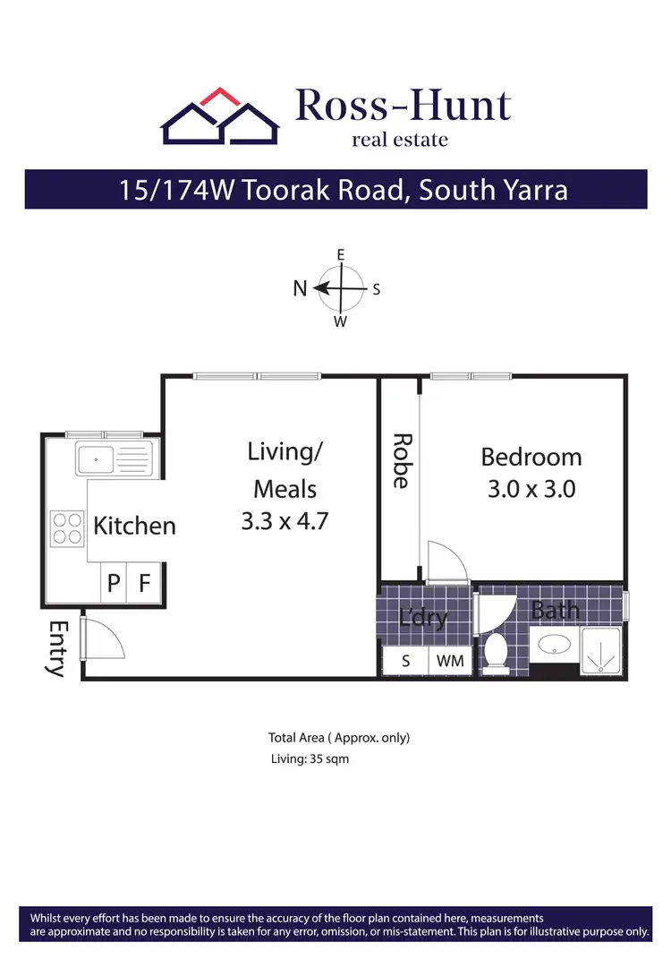 Floorplan of Homely apartment listing, 15/174 Toorak Road West, South Yarra VIC 3141