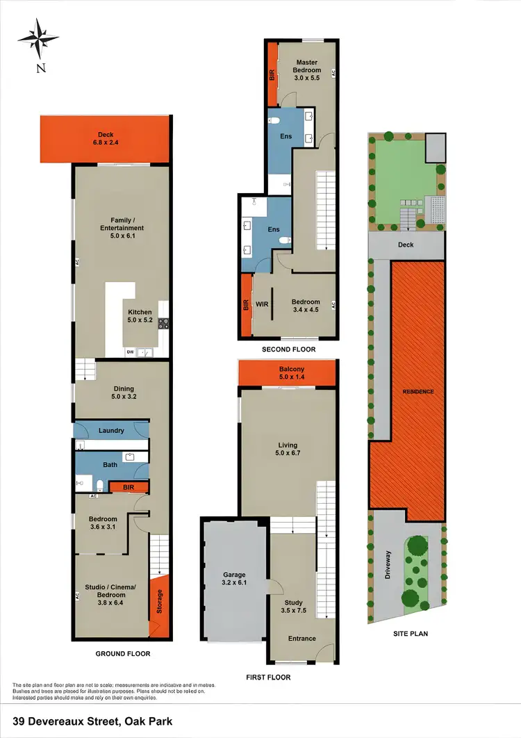 Floorplan of Homely house listing, 39 Devereaux Street, Oak Park VIC 3046