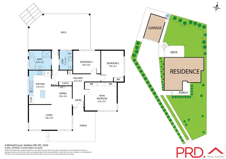 Floorplan of Homely house listing, 4 Mitchell Court, Soldiers Hill VIC 3350