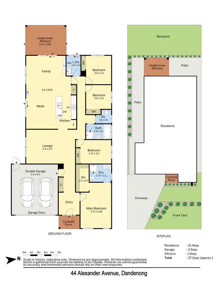 Floorplan of Homely house listing, 44 Alexander Avenue, Dandenong VIC 3175