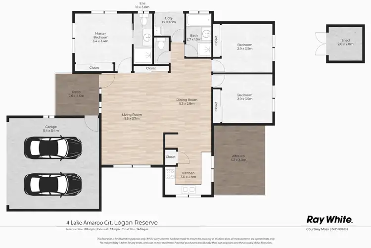 Floorplan of Homely house listing, 4 Lake Amaroo Court, Logan Reserve QLD 4133