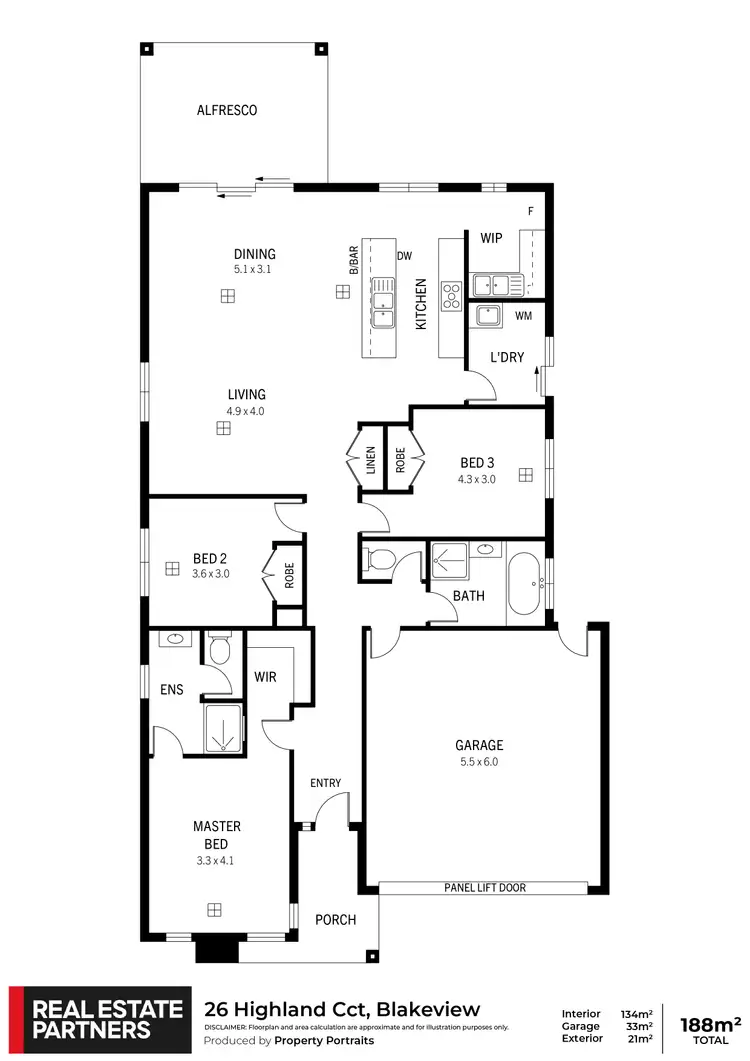 Floorplan of Homely house listing, 26 Highland Circuit, Blakeview SA 5114