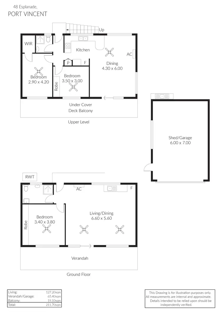 Floorplan of Homely house listing, 48 Esplanade, Port Vincent SA 5581
