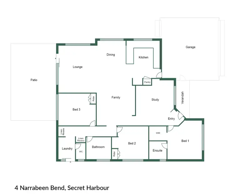 Floorplan of Homely house listing, 4 Narrabeen Bend, Secret Harbour WA 6173