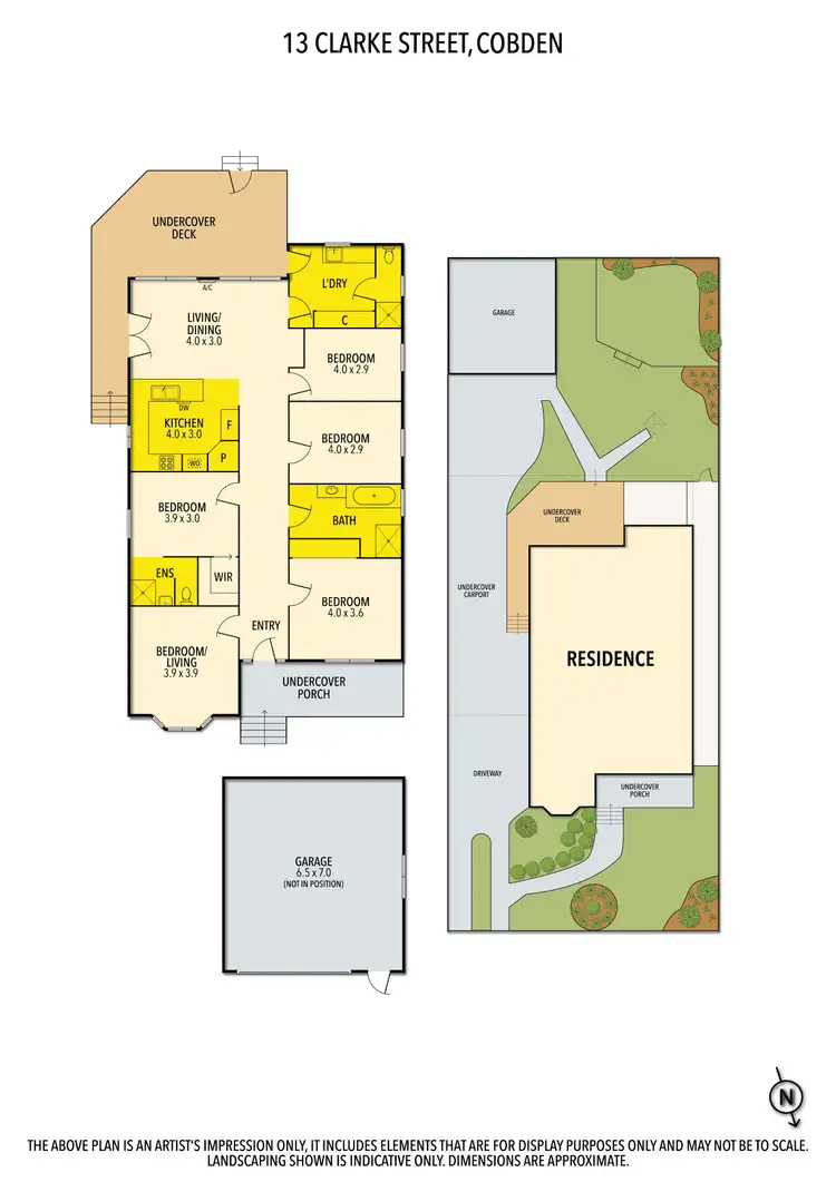 Floorplan of Homely house listing, 13 Clarke Street, Cobden VIC 3266