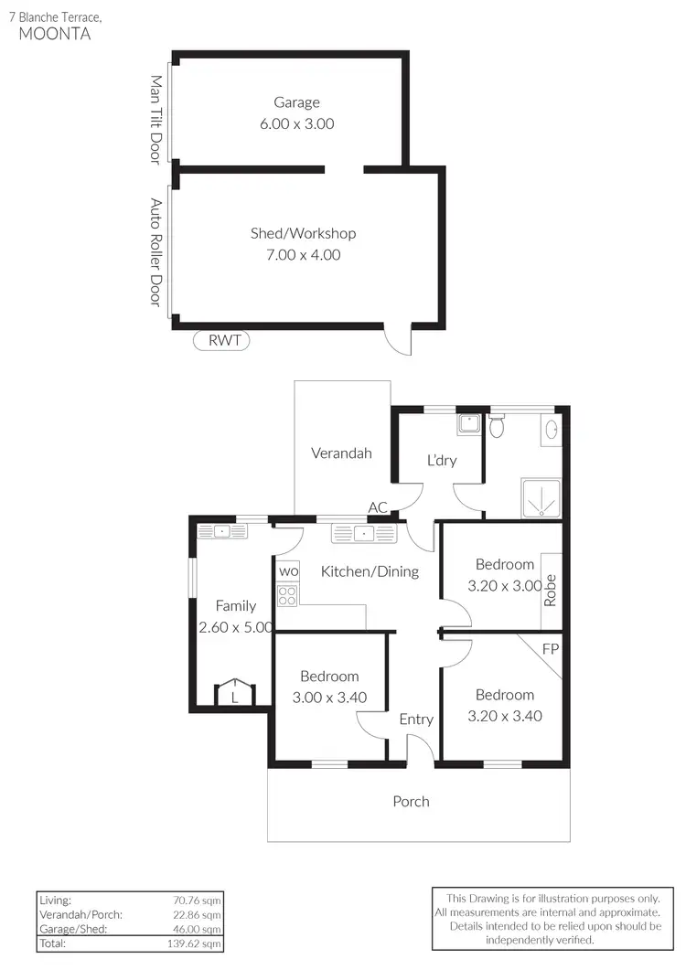 Floorplan of Homely house listing, 7 Blanche Terrace, Moonta SA 5558