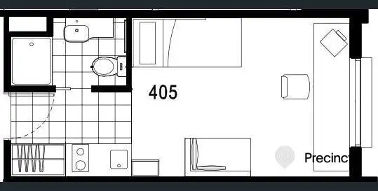Floorplan of Homely apartment listing, 404/139 Bouverie St, Carlton VIC 3053