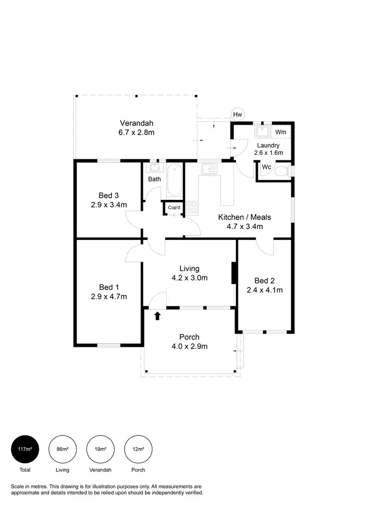 Floorplan of Homely house listing, Lot 500/28 Tisbury Street, Elizabeth North SA 5113