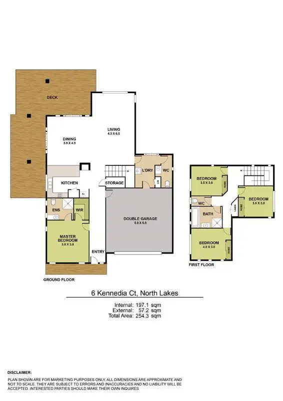 Floorplan of Homely house listing, 6 Kennedia Court, North Lakes QLD 4509