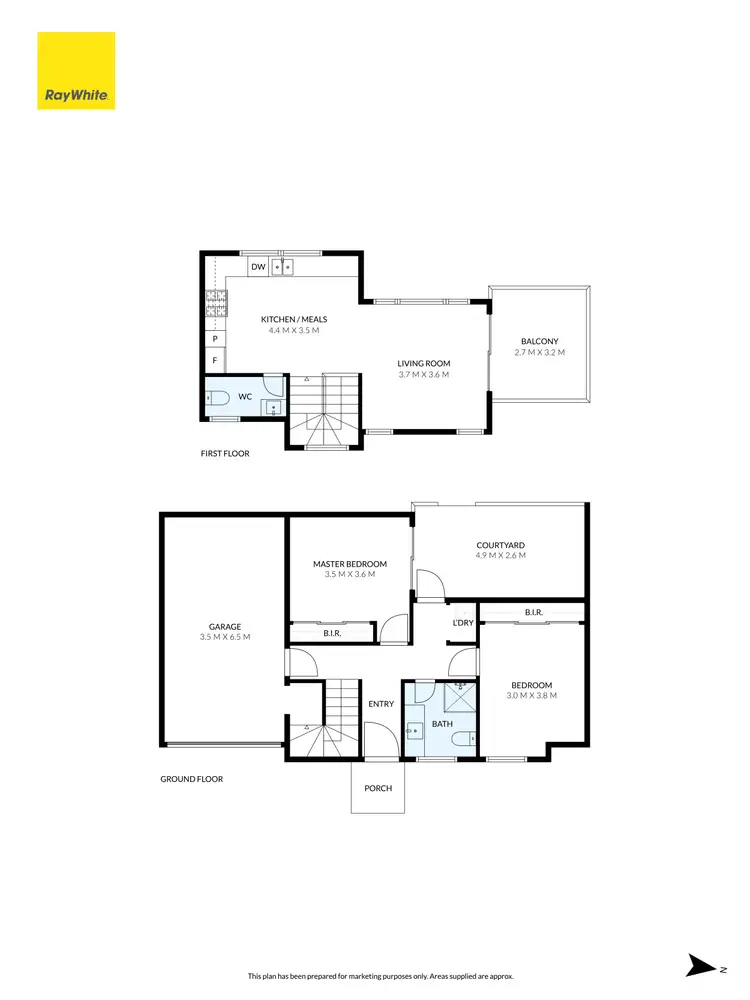 Floorplan of Homely townhouse listing, 2/35 Leamington Street, Reservoir VIC 3073