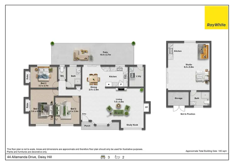 Floorplan of Homely house listing, 44 Allamanda Drive, Daisy Hill QLD 4127