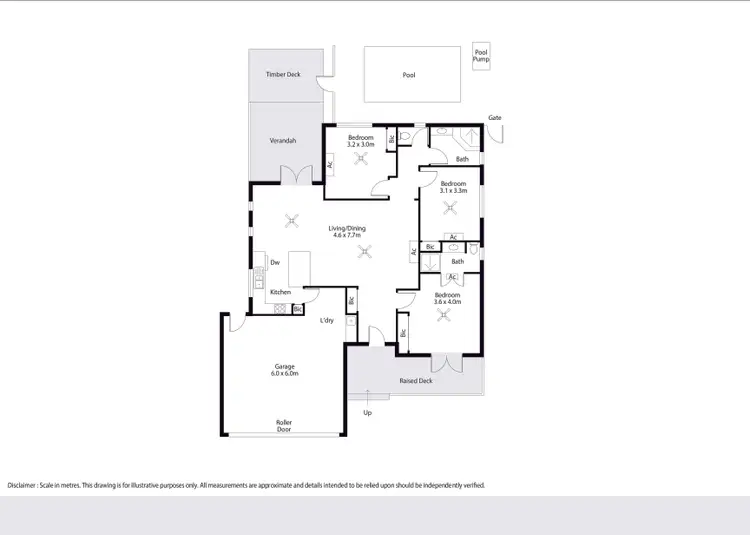 Floorplan of Homely unit listing, 7/11 Challenor Drive, Cable Beach WA 6726