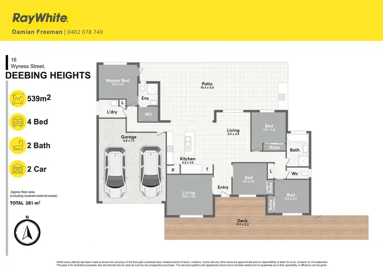 Floorplan of Homely house listing, 16 Wyness Court, Deebing Heights QLD 4306