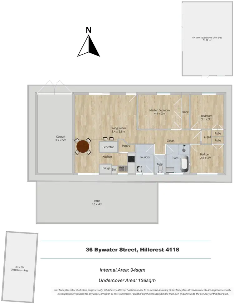 Floorplan of Homely house listing, 36 Bywater Street, Hillcrest QLD 4118