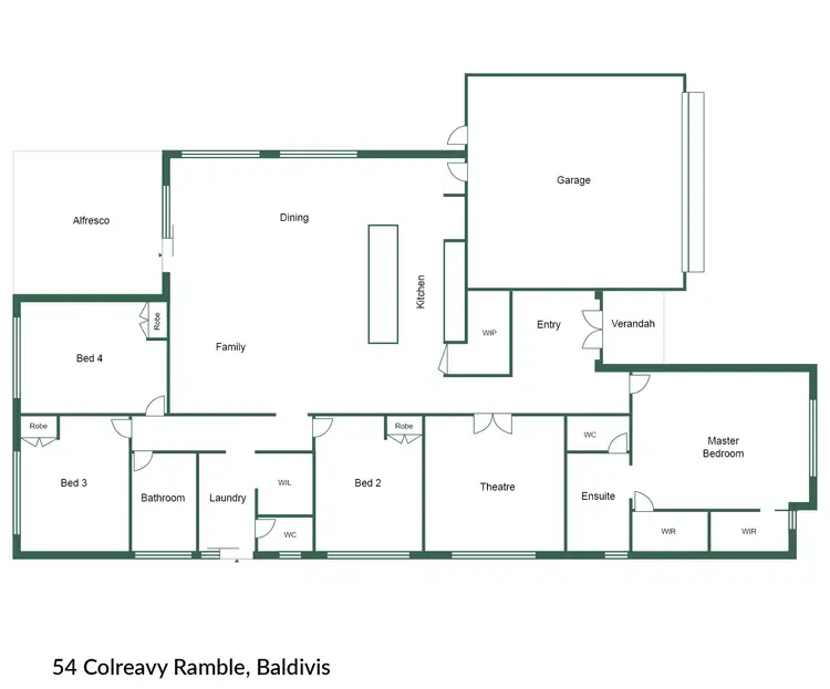 Floorplan of Homely house listing, 54 Colreavy Ramble, Baldivis WA 6171