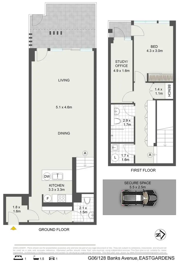 Floorplan of Homely unit listing, G6/128 Banks Avenue, Eastgardens NSW 2036