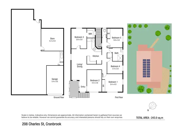 Floorplan of Homely house listing, 208 Charles Street, Cranbrook QLD 4814