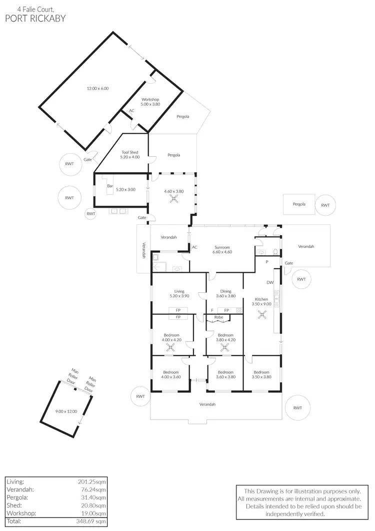 Floorplan of Homely other listing, 4 Falie Court, Port Rickaby SA 5575