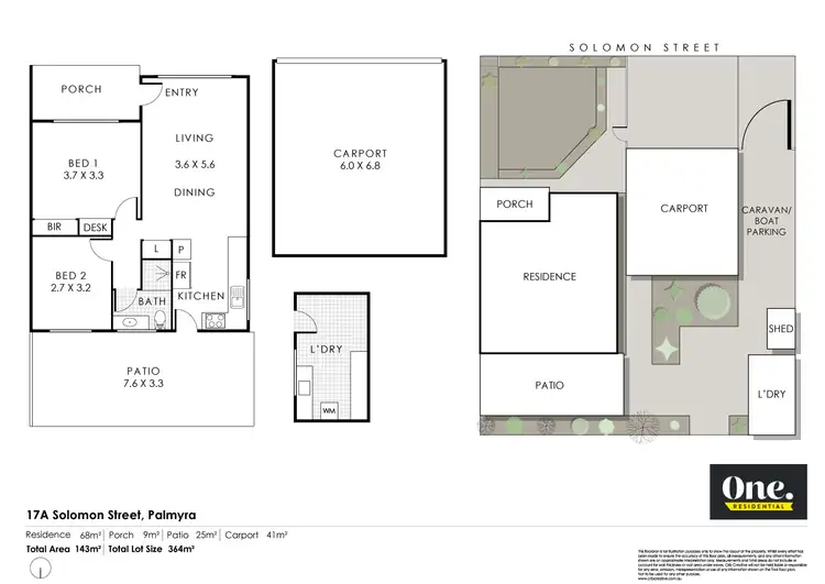 Floorplan of Homely house listing, 17A Solomon Street, Palmyra WA 6157