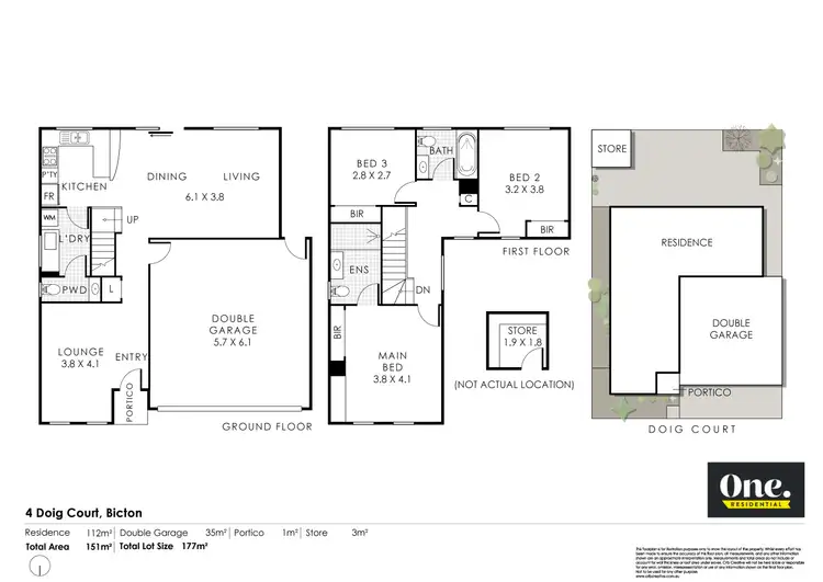 Floorplan of Homely house listing, 4 Doig Court, Bicton WA 6157