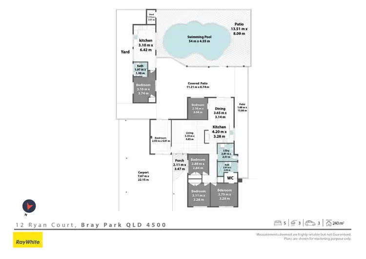 Floorplan of Homely house listing, 12 Ryan Court, Bray Park QLD 4500