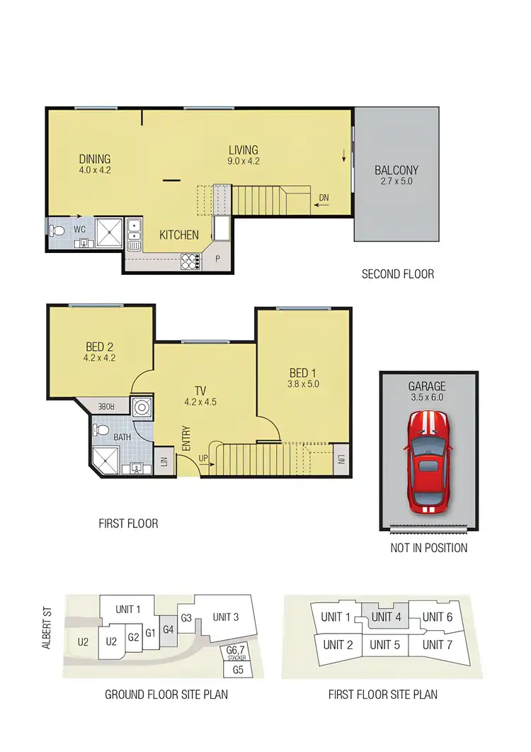 Floorplan of Homely townhouse listing, 101/108 Albert Street, Preston VIC 3072
