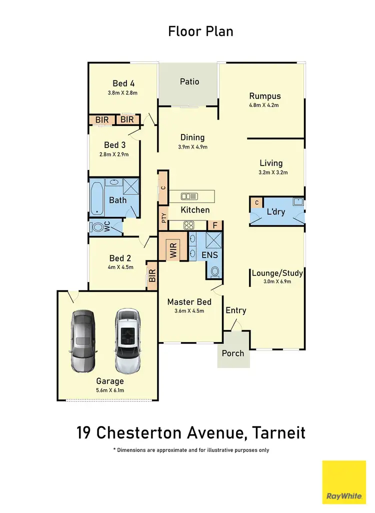 Floorplan of Homely house listing, 19 Chesterton Avenue, Tarneit VIC 3029