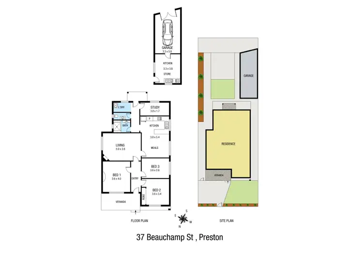 Floorplan of Homely house listing, 37 Beauchamp Street, Preston VIC 3072