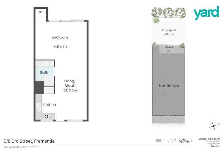 Floorplan of Homely house listing, 5/8 Ord Street, Fremantle WA 6160
