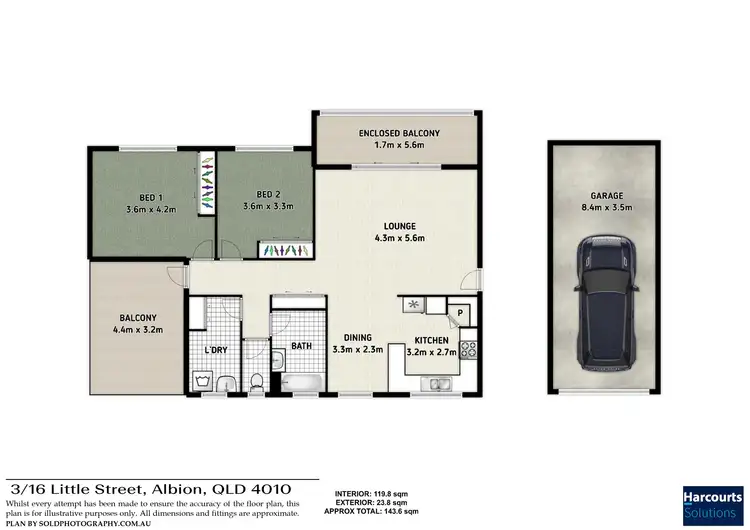 Floorplan of Homely apartment listing, 3/16 Little Street, Albion QLD 4010
