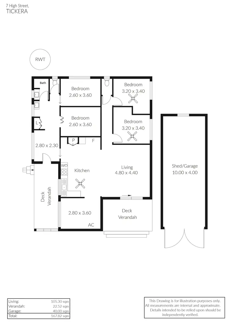 Floorplan of Homely house listing, 7 High Street, Tickera SA 5555