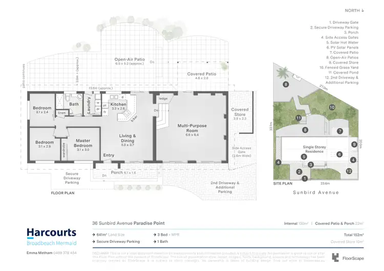 Floorplan of Homely house listing, 36 Sunbird Avenue, Paradise Point QLD 4216