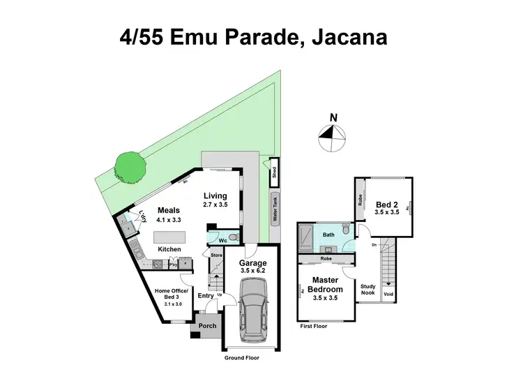 Floorplan of Homely house listing, 4/55 Emu Parade, Jacana VIC 3047