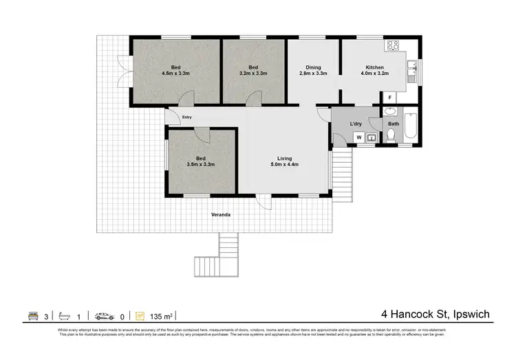 Floorplan of Homely house listing, 4 Hancock Street, Ipswich QLD 4305
