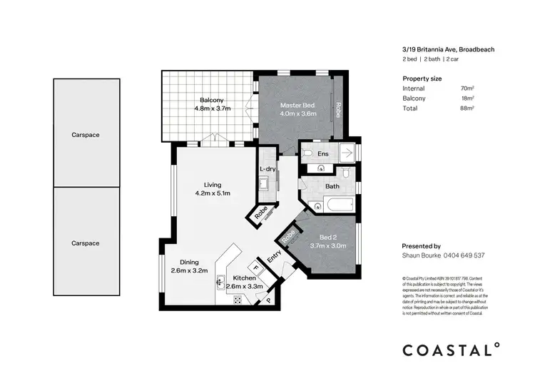 Floorplan of Homely apartment listing, 3/19 Britannia Avenue, Broadbeach QLD 4218