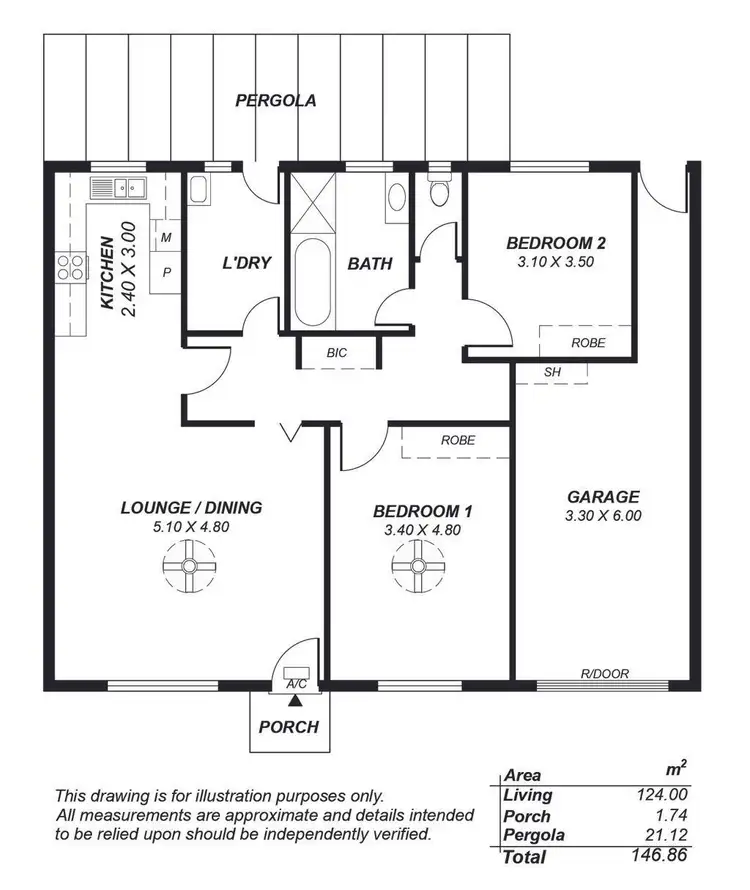 Floorplan of Homely unit listing, 3/10 Barry Road, Oaklands Park SA 5046