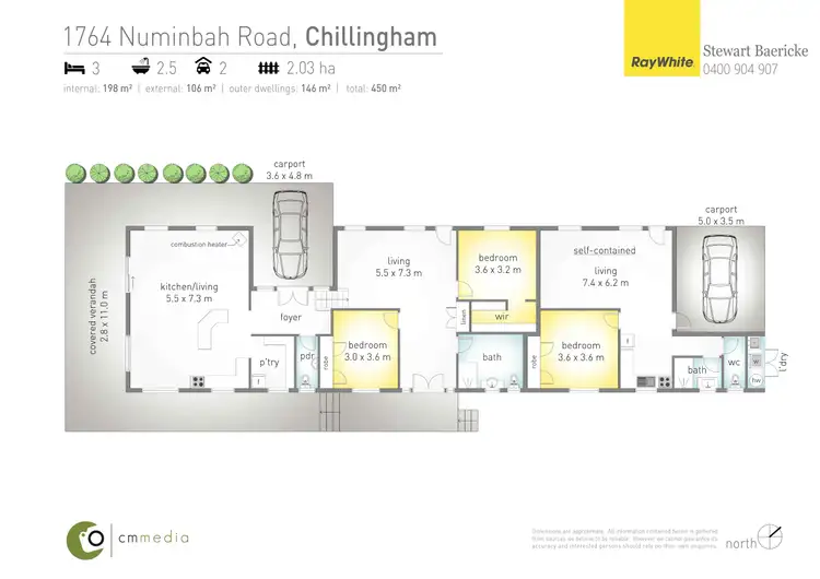 Floorplan of Homely rural property listing, 1764 Numinbah Road, Chillingham NSW 2484