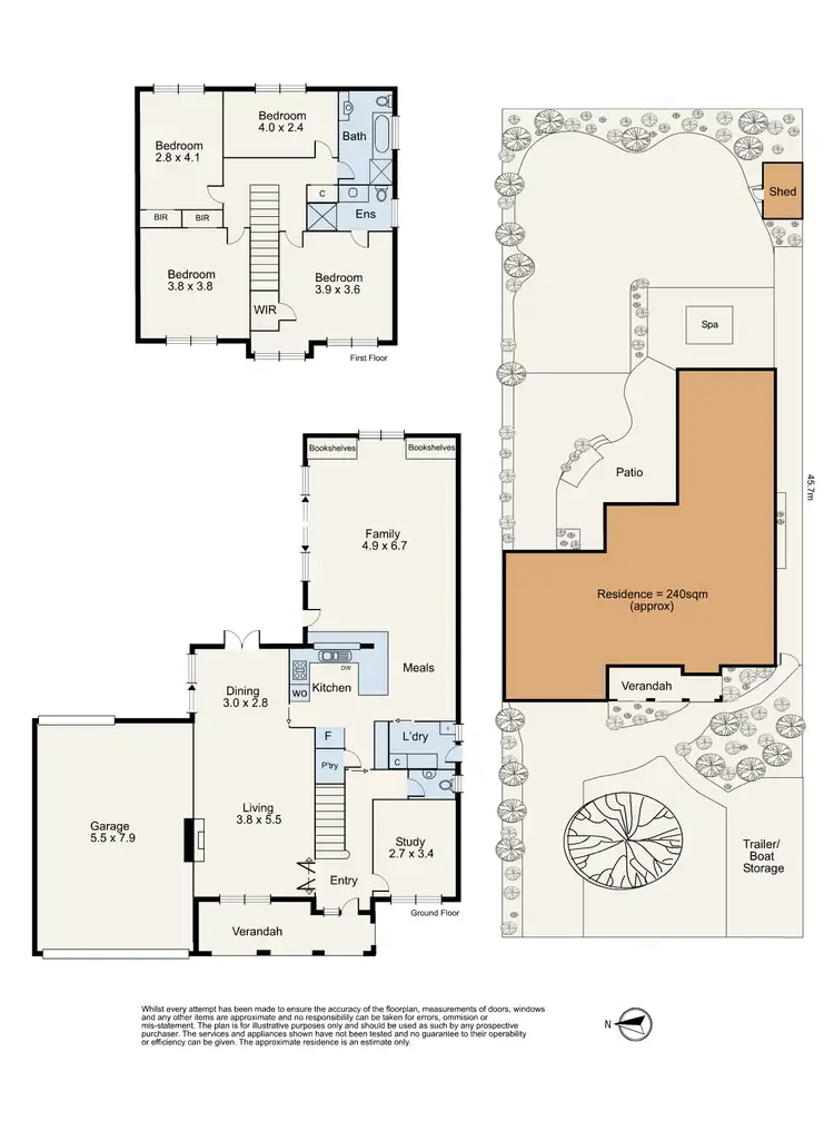 Floorplan of Homely house listing, 11 Bristow Drive, Forest Hill VIC 3131