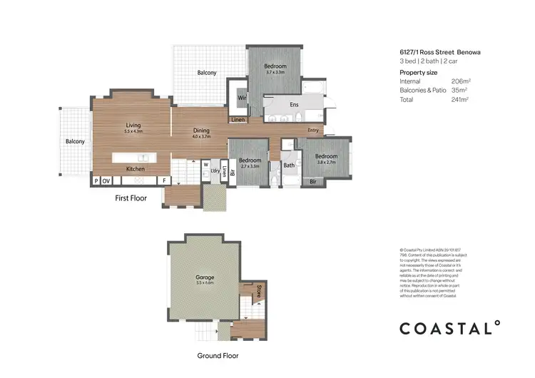 Floorplan of Homely house listing, 6127/1 Ross Street, Benowa QLD 4217