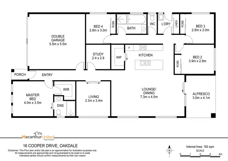 Floorplan of Homely house listing, 16 Cooper Drive, Oakdale NSW 2570