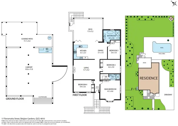 Floorplan of Homely house listing, 17 Parramatta Street, Belgian Gardens QLD 4810