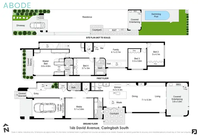 Floorplan of Homely house listing, 16b David Avenue, Caringbah South NSW 2229