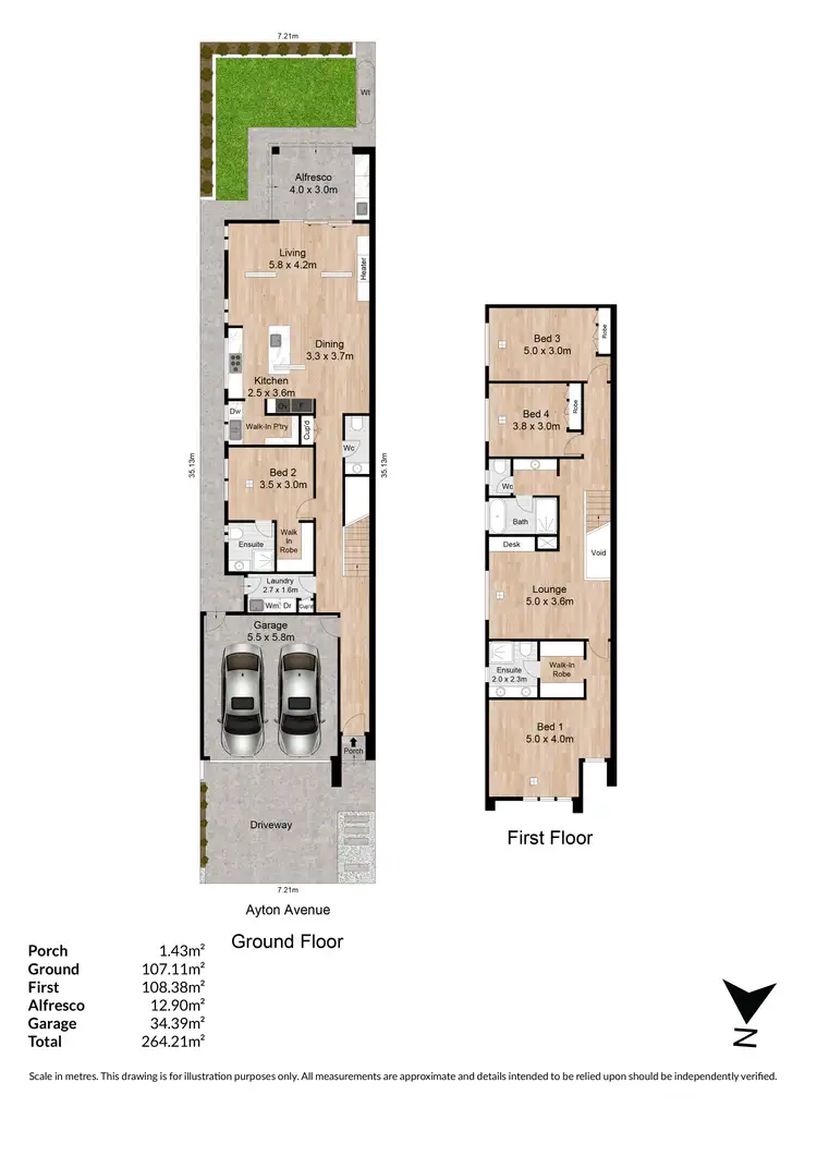 Floorplan of Homely house listing, 28B Ayton Avenue, Fulham SA 5024