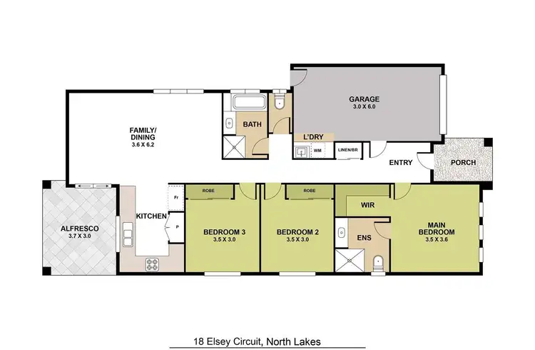 Floorplan of Homely house listing, 18 Elsey Circuit, North Lakes QLD 4509